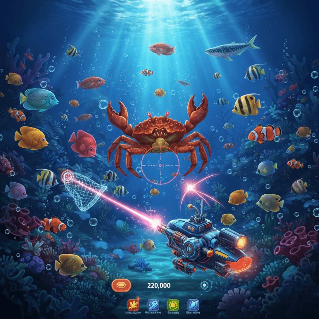 Agen Tembak Ikan Online 24 Jam Terpercaya (ilustrasi game tembak ikan online)